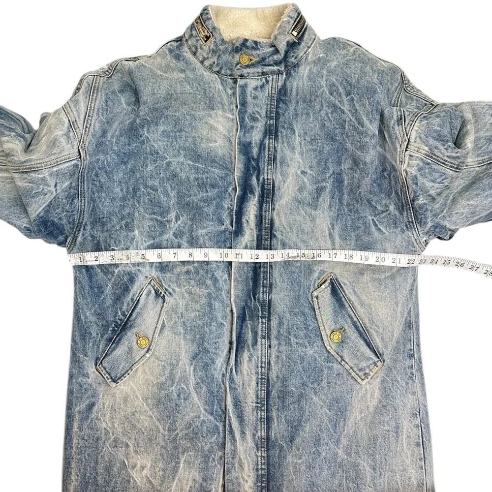 Fear Of God Holy Water Faux Shearling Denim Coat - Picture 14 of 15